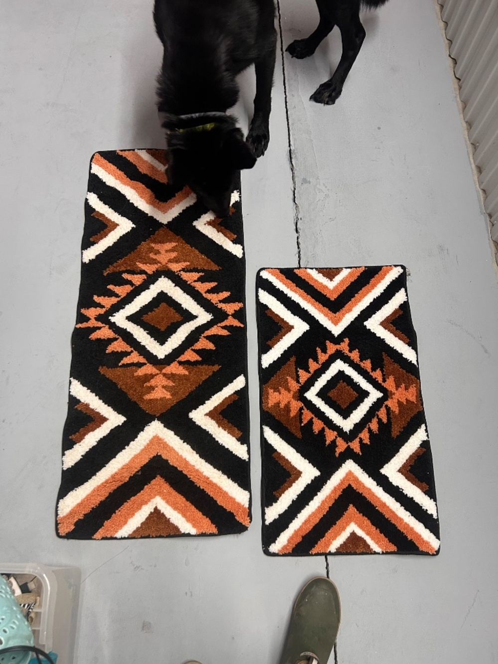 2pcs Western Bathroom Rug Set - Picture 2 of 2